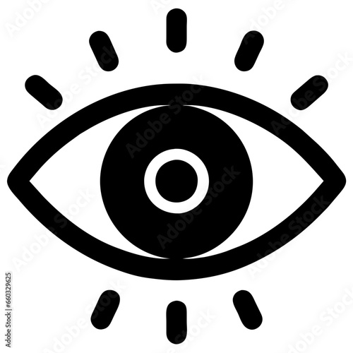 Eye icon as emblem. Window to vision symbolism. Exploring watchful. Icons of sight. Eyesight perspective. Vector set. Visual business