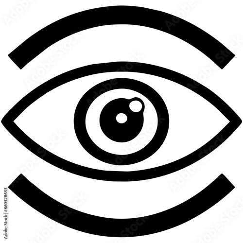 Eye icon as emblem. Window to vision symbolism. Exploring watchful. Icons of sight. Eyesight perspective. Vector set. Visual business