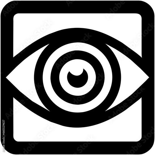 Eye icon as emblem. Window to vision symbolism. Exploring watchful. Icons of sight. Eyesight perspective. Vector set. Visual business