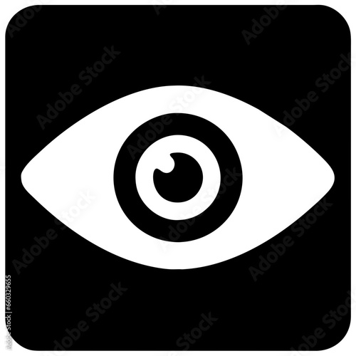 Eye icon as emblem. Window to vision symbolism. Exploring watchful. Icons of sight. Eyesight perspective. Vector set. Visual business