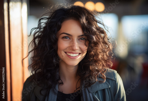 Portrait of a smiling young woman