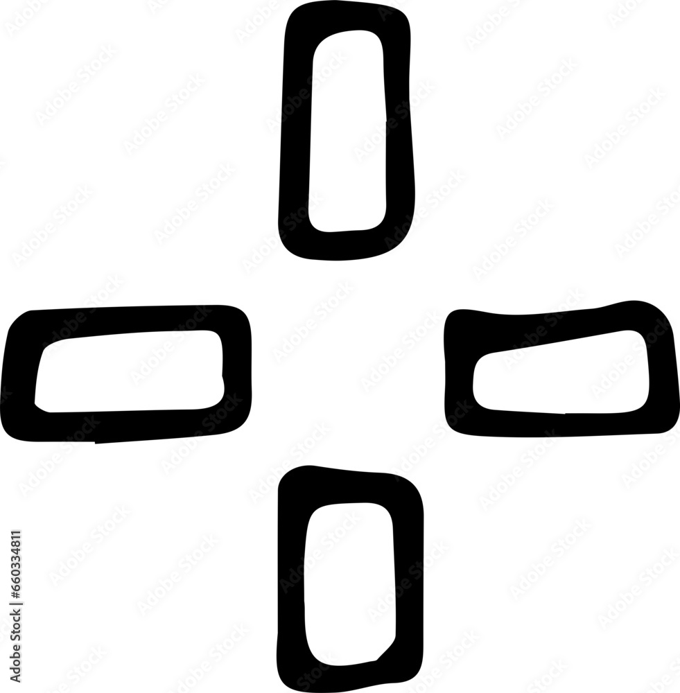 Retro Abstract Hand Drawn Shapes Organic line Retro Abstract Hand Drawn Shapes Organic line
