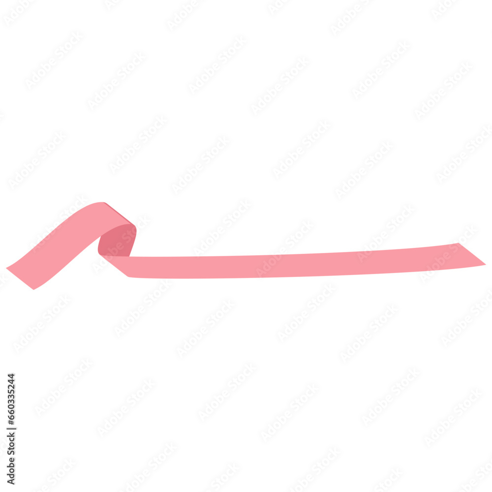 Pink ribbon breast cancer awareness symbol