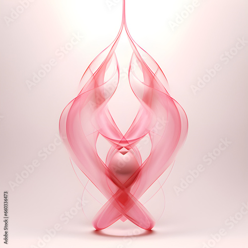  abstract woman, as a symbol against breast cancer