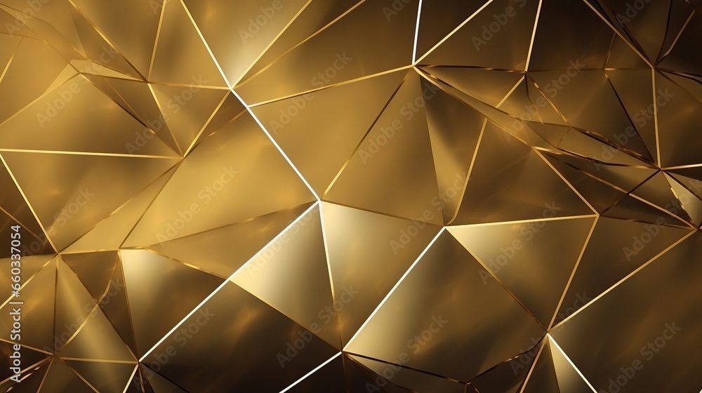abstract background ,gold triangles,shining gold crystals abstract background ,gold triangles,shining gold crystals