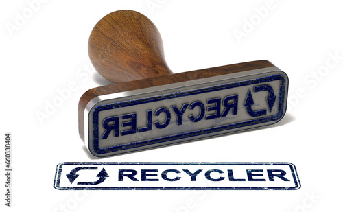 3R, stratégie de gestion des déchets. Recycler