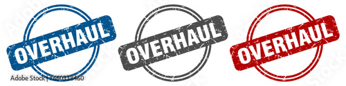 overhaul stamp. overhaul sign. overhaul label set