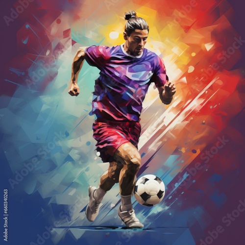 Neo-Classical Soccer Illustration © Dangubic
