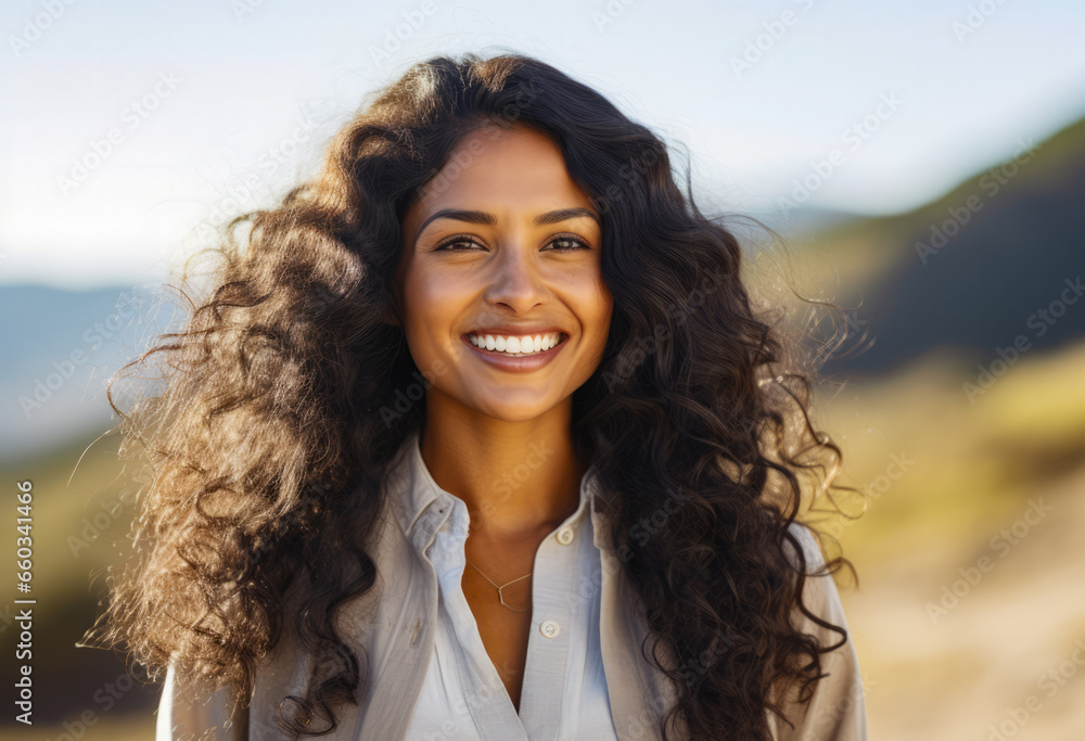 Portrait of a smiling Indian young woman