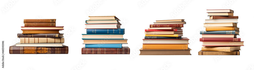 Stack of books,isolated white background, high quality photo Stack of books,isolated white background, high quality photo