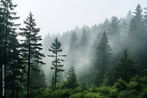 fog in the forest