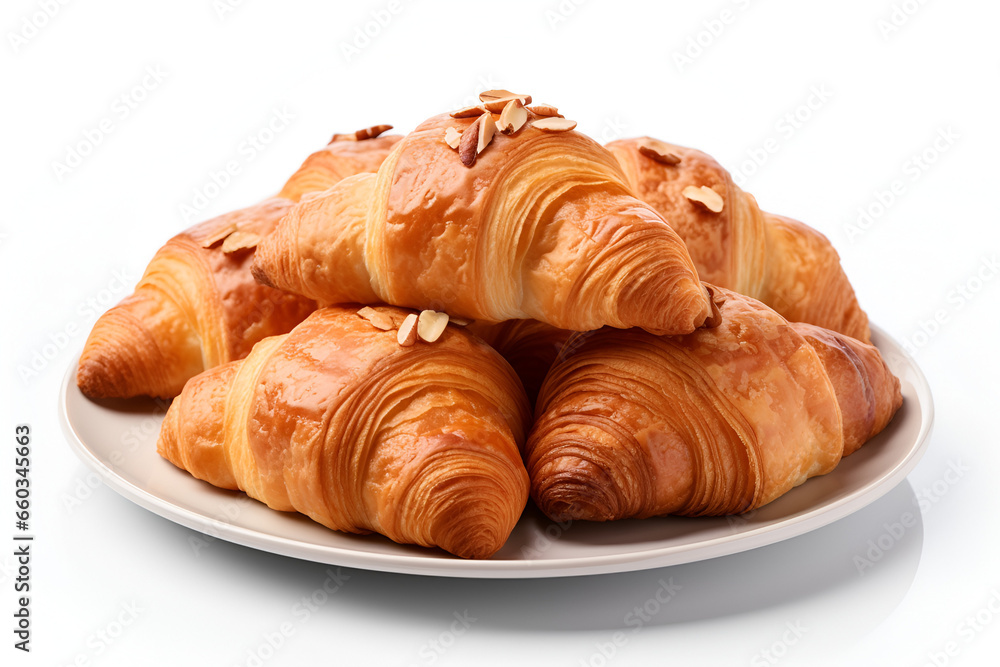 croissant isolated on white croissant isolated on white