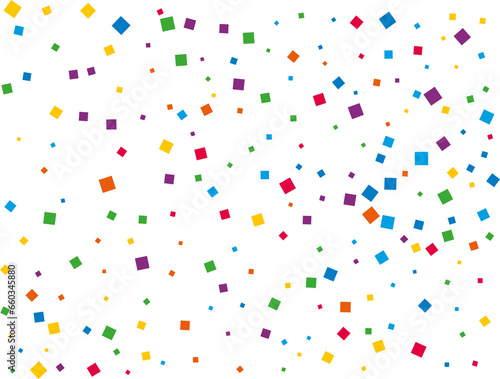 Rainbow Square Confetti