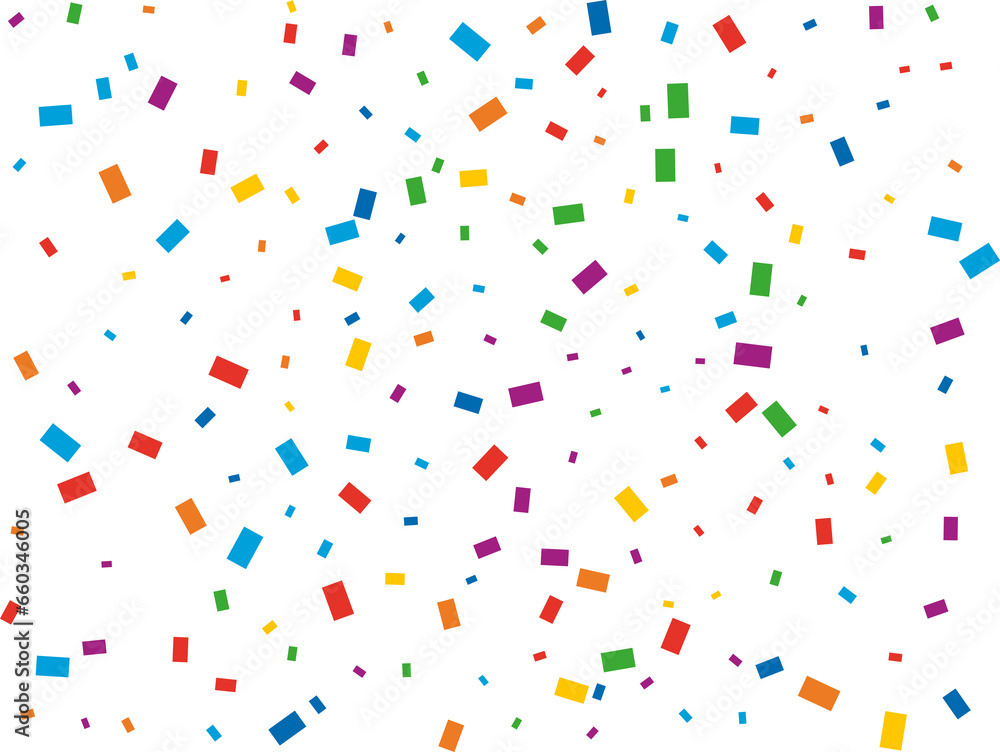 Magic Rectangular Rainbow Confetti Magic Rectangular Rainbow Confetti