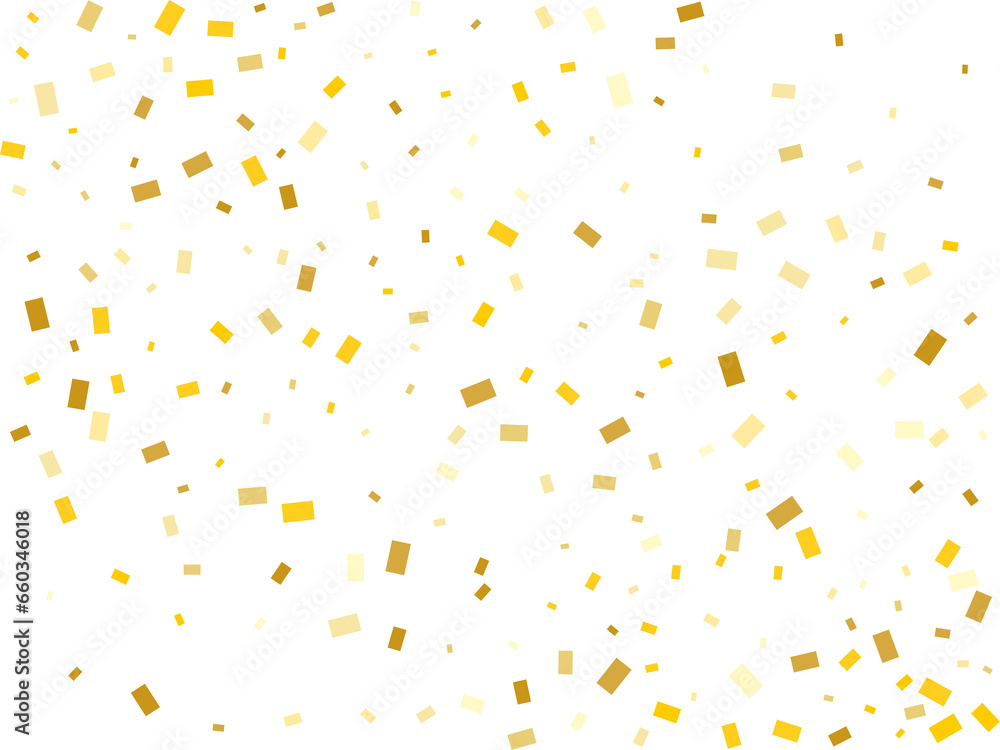 Raining Golden Rectangular Confetti Raining Golden Rectangular Confetti