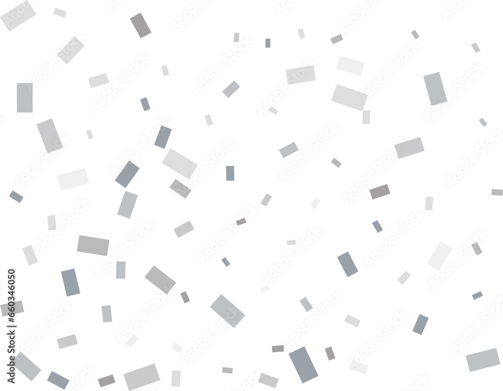 Rain of Rectangular Silver Confetti Rain of Rectangular Silver Confetti