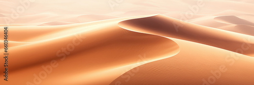 Golden sand dunes panorama in daylight © Robert Kneschke