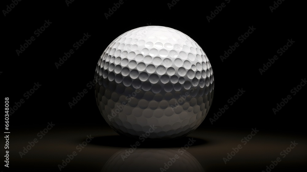 Golf ball on a beautiful green golf course Golf ball on a beautiful green golf course