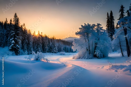 sunrise in the forest © The Images