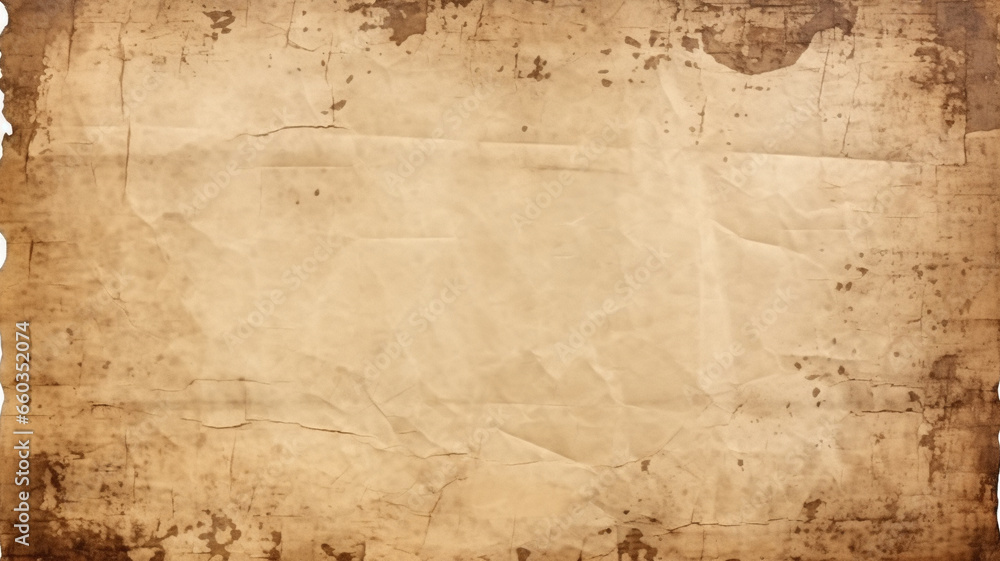 Fototapeta premium Old torn paper texture. Background concept. Generative AI