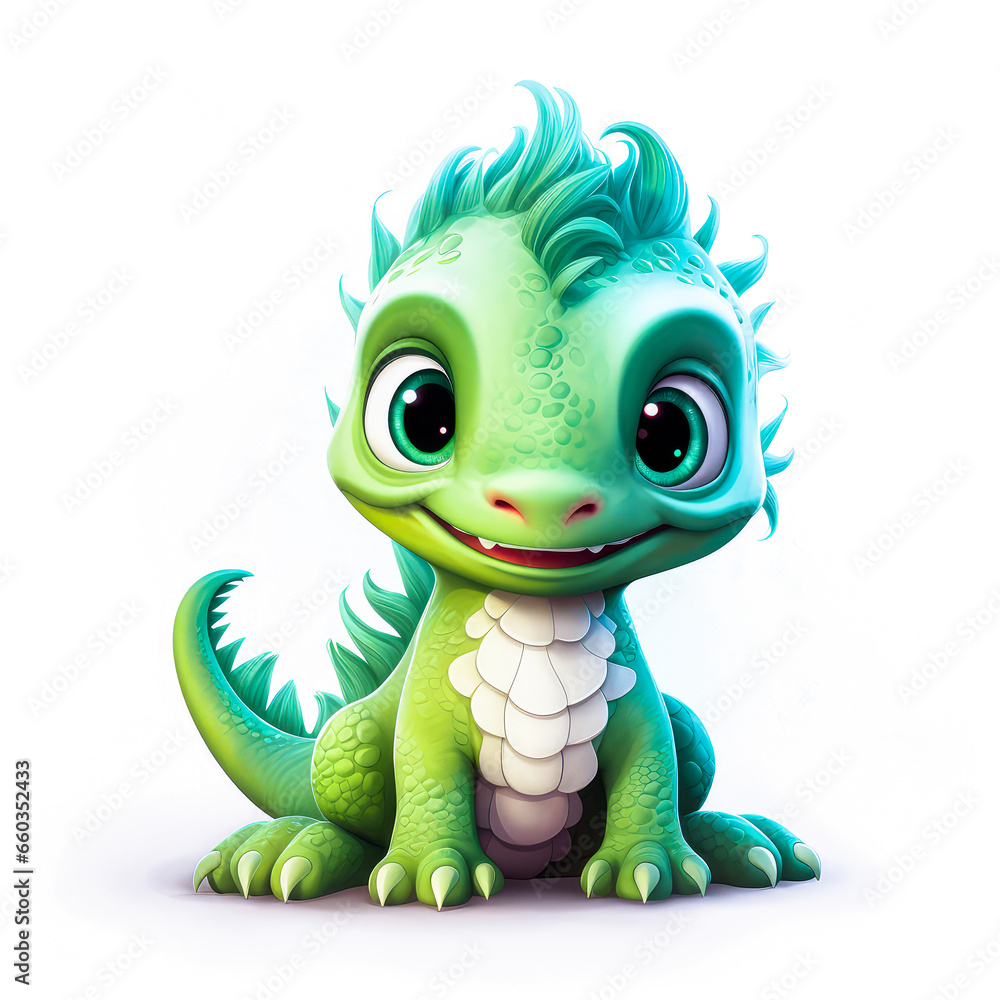 Fototapeta premium Captivating artwork of a mystical creature exuding charm and enigma.
