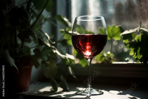 a glass of wine. Generative AI
