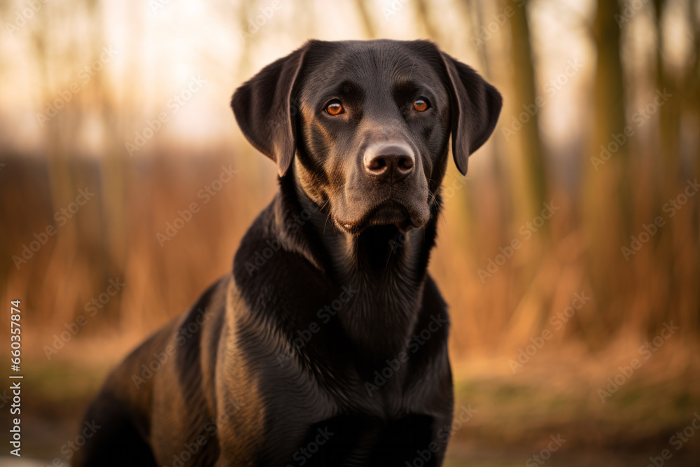 Black Labrador Retriver dog