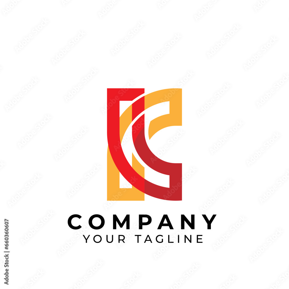 Obraz premium K letter logo design. K letter logo design with business card template