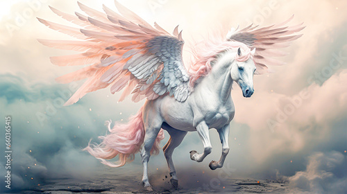 ペガサスのイメージ - image of Pegasus - No3-10 Generative AI