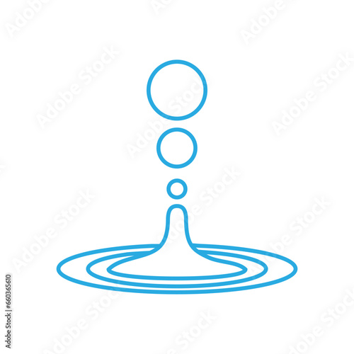 Water drops icon vector. Water illustration sign. Spray symbol. Ocean logo. Sea mark.