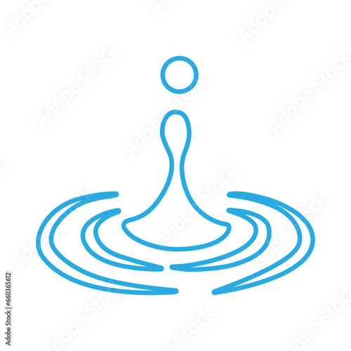 Water drops icon vector. Water illustration sign. Spray symbol. Ocean logo. Sea mark.