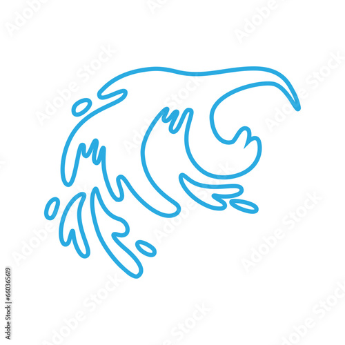 Water drops icon vector. Water illustration sign. Spray symbol. Ocean logo. Sea mark.
