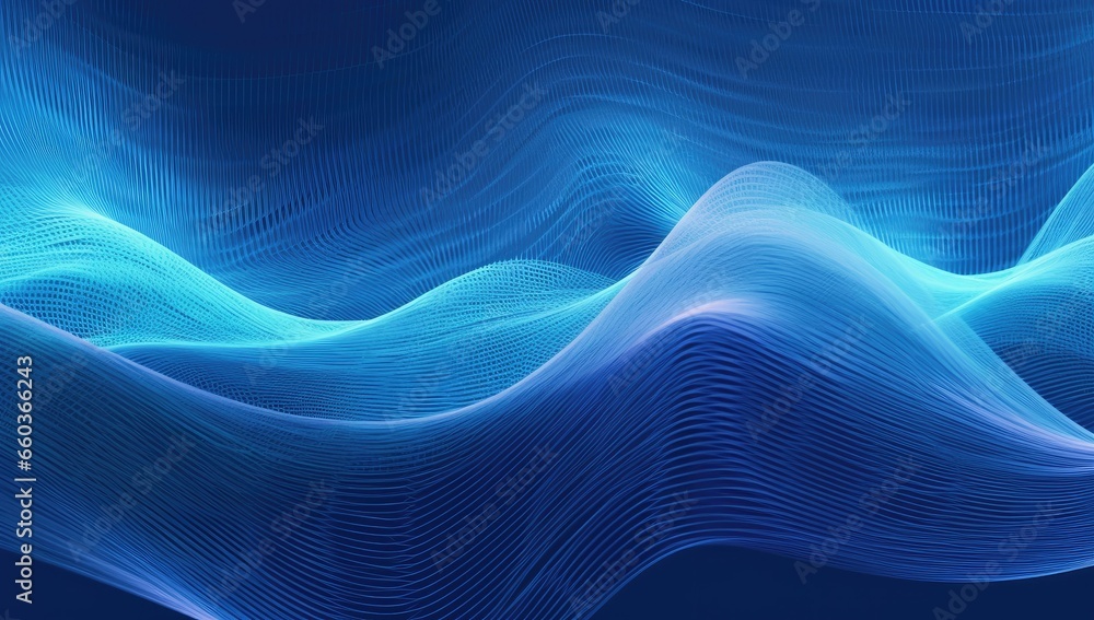 Flashing blue neon lines Flashing blue neon lines