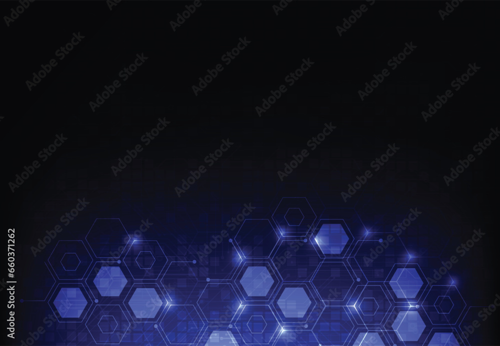 Abstract science template. Technology lines and dots connection background. Wallpaper or banner with a DNA molecules. Vector illustration Abstract science template. Technology lines and dots connection background. Wallpaper or banner with a DNA molecules. Vector illustration
