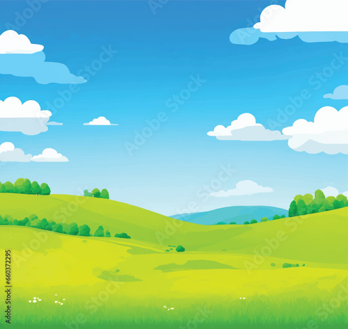 Lush green hills and mountains over a green landscape with a beautiful river.
