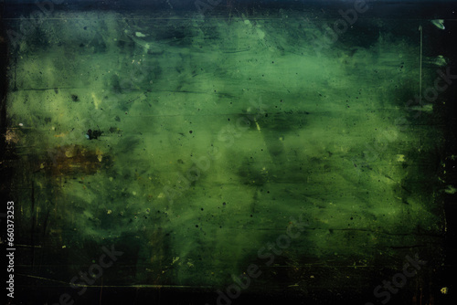 Texture Gloomy Green Wall With Spots And Reflections For Background Created Using Artificial Intelligence