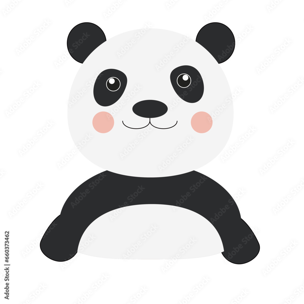 Naklejka premium cute panda bear 