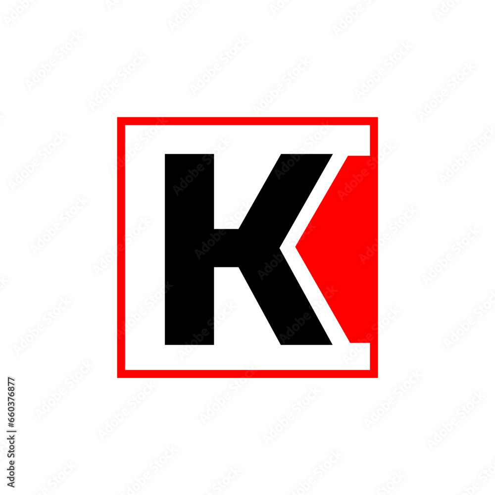 K brand name vector illustration icon. K brand name vector illustration icon.