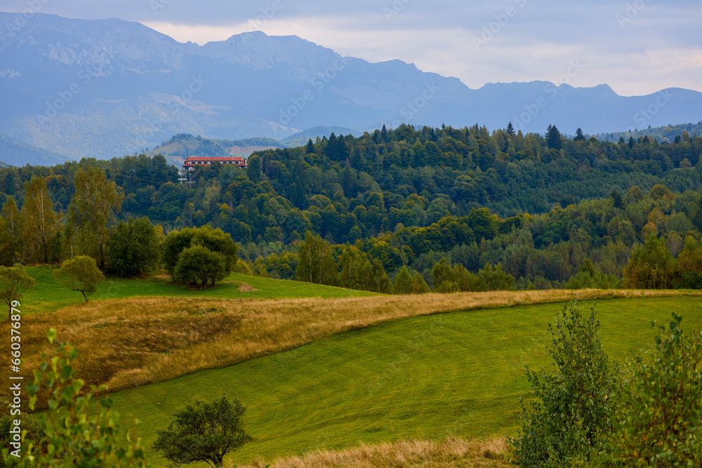 Mountain landscape from the rural areas of the Carpathian mountains in Romania. Mountain landscape from the rural areas of the Carpathian mountains in Romania.