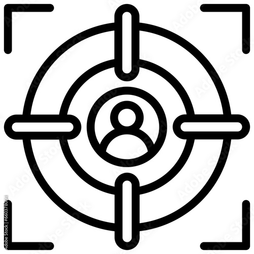 Head Hunting Outline Icon