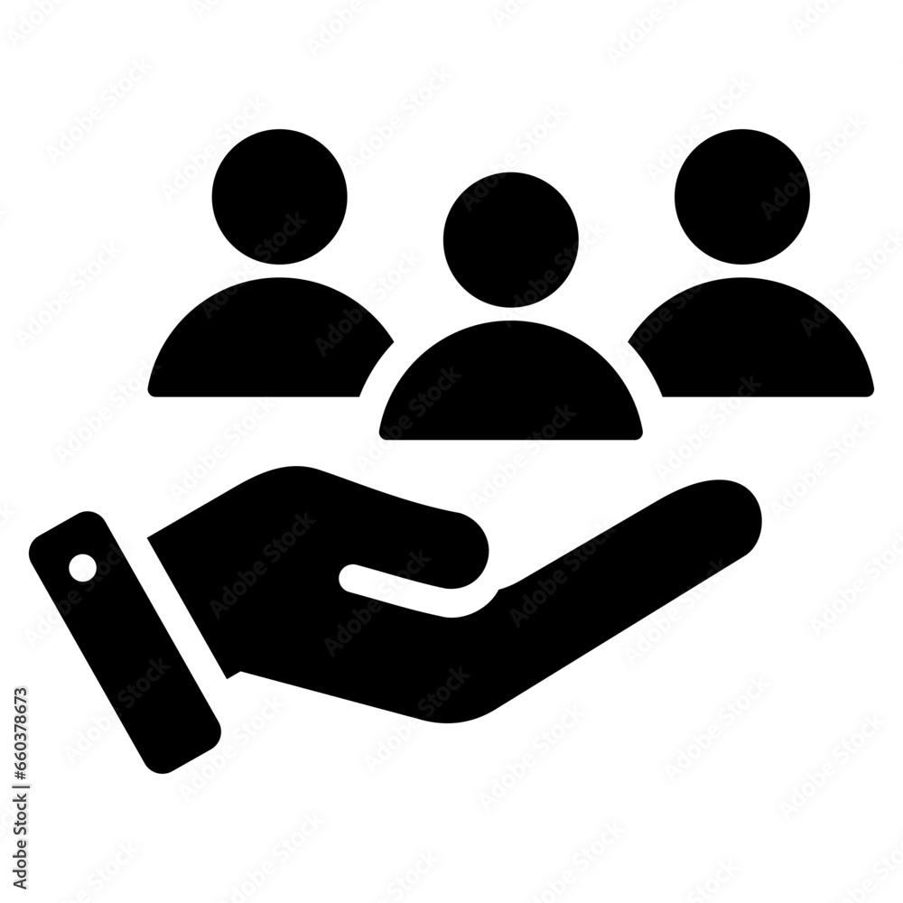 Recruitment Process Outsourcing Glyph Icon Recruitment Process Outsourcing Glyph Icon