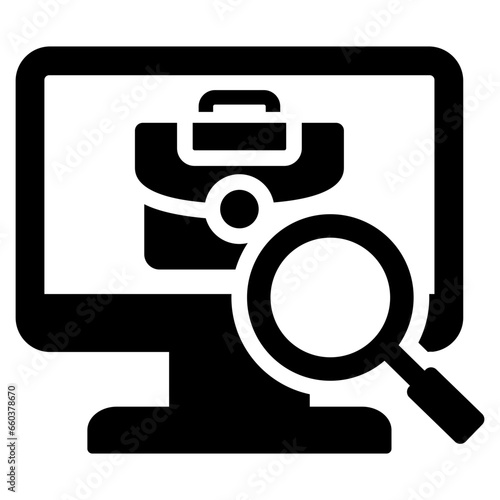 Job Portal Glyph Icon