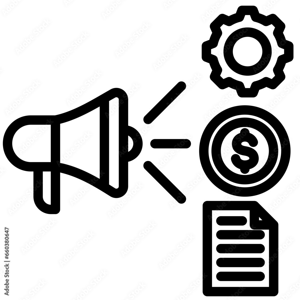 Tender Outline Icon Tender Outline Icon