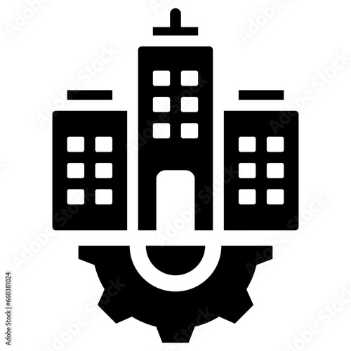 Civil Engineering Glyph Icon