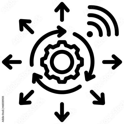 Continuous Deployment Outline Icon