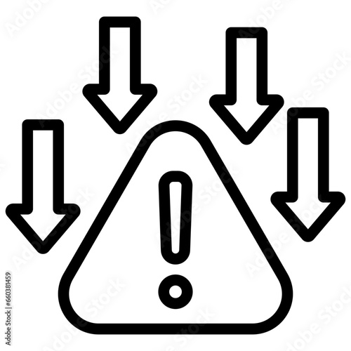 Reduce Risk Outline Icon