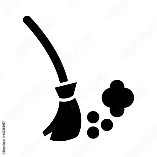 Sweep Glyph Icon Design