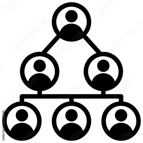 Organization Glyph Icon