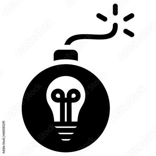Disruptive Innovation Glyph Icon