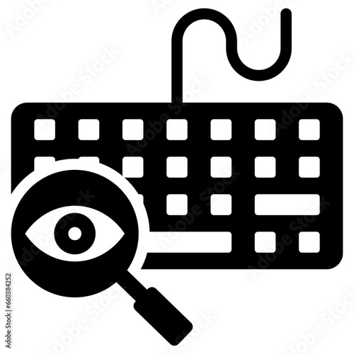 Key Logging Glyph Icon